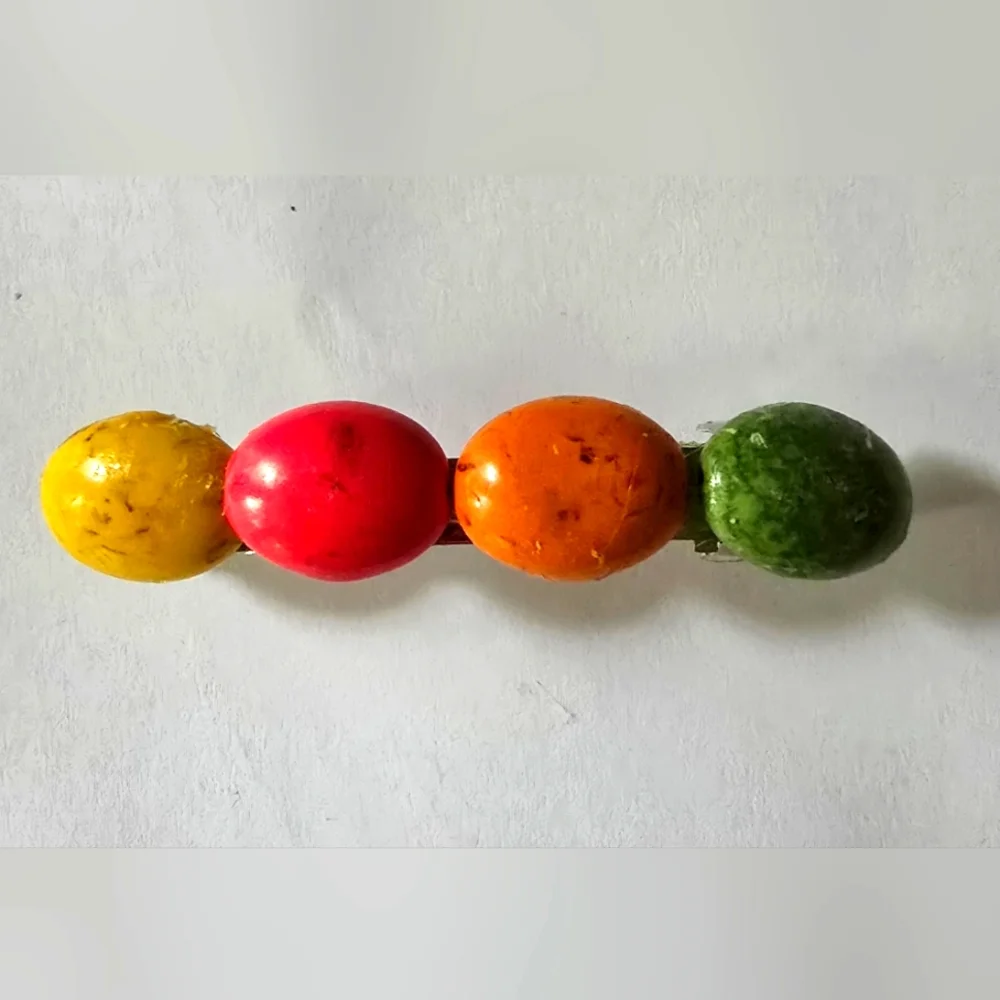 UNIQUE BOUTIQUE KIDS HAND BEADED COLORFUL BARETTE HAIR ACCESSORY HOT TREND